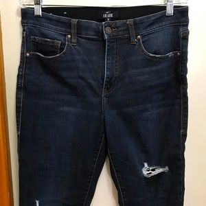 LuLaRoe Women’s jeans Size 30 distressed dark denim